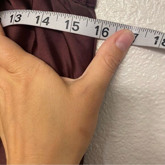 WEISSMAN Dance Costume raisin burgundy maxi dress With Love 13193 MA adult - Picture 9 of 11